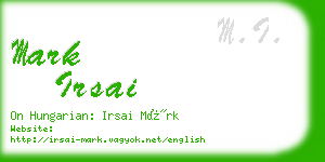mark irsai business card
